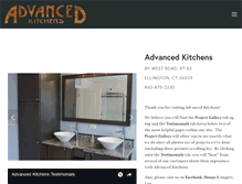 Tablet Screenshot of advanced-kitchens.com